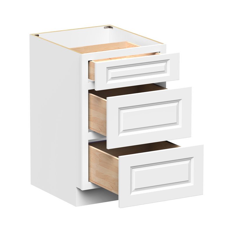 Armoire de tiroir de cuisine prête à assembler l 21 po x P 24 po x H 34,5 po CASAINC, W21"x D24"x H34.5"