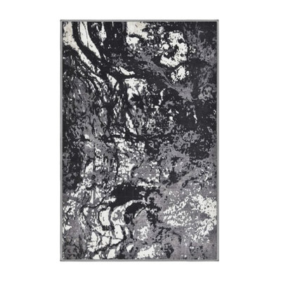 Tapis abstrait gris