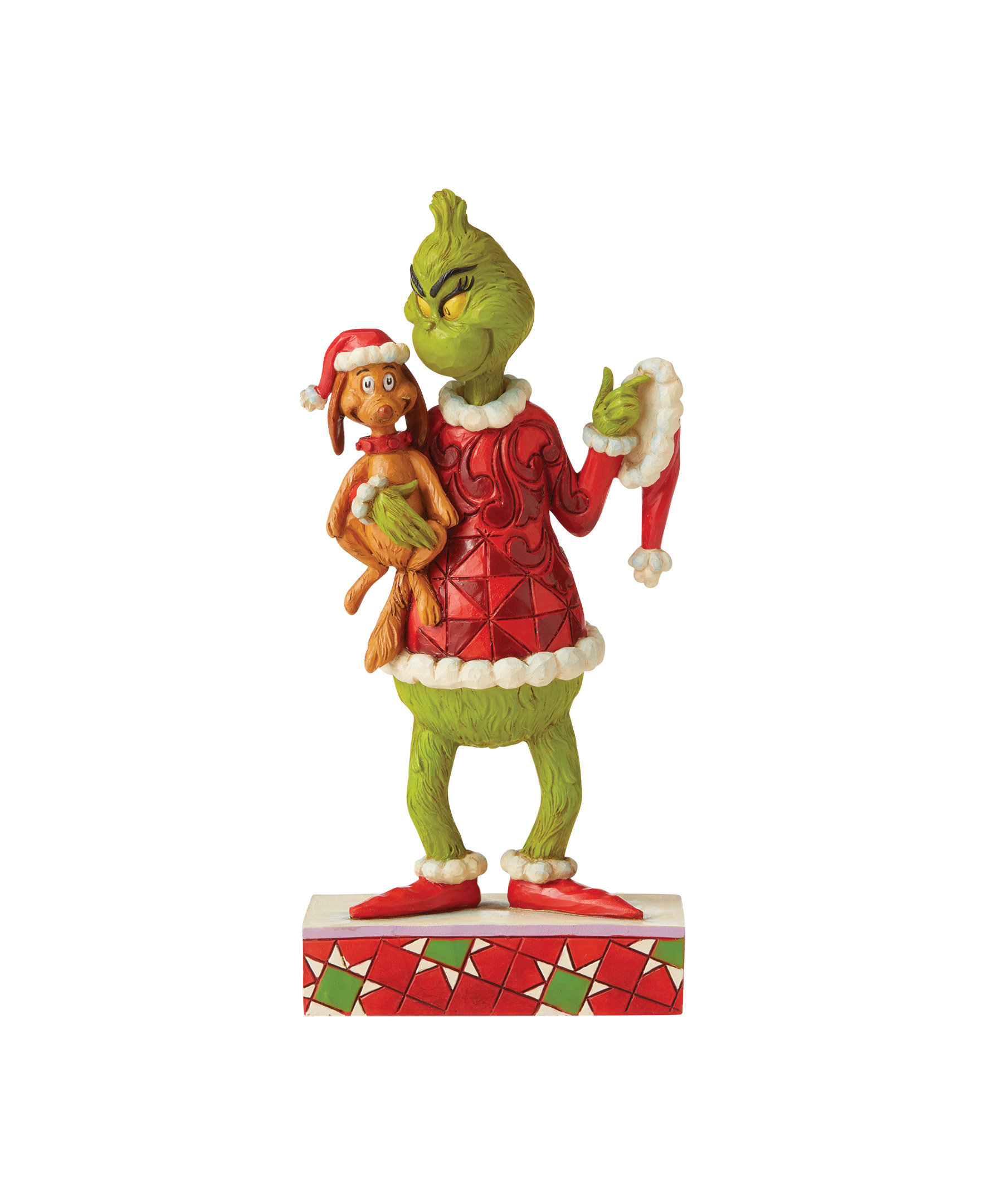 Jim Shore Grinch Holding Max