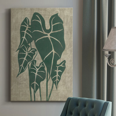 Rétro verdure III - peinture sur toile tendue