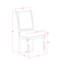L'ensemble de table de cuisine 5 pièces comprend une table de salle à manger moderne et 4 chaises de salle à manger en cuir de polyuréthane brun avec dossier haut - fini noir sablé-857391520-852602790