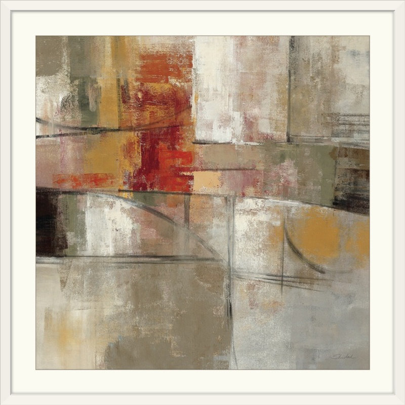 «Trajectory» par Aniessa, reproduction d'art, H 24 po x l 24 po x p 1 po, Cadre blanc