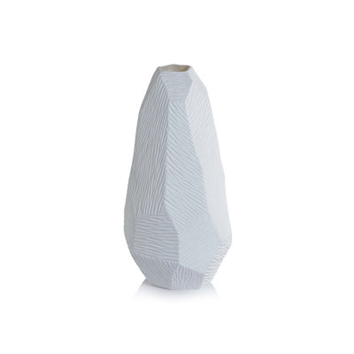 Phillippe Faceted Fine Bone China Vase