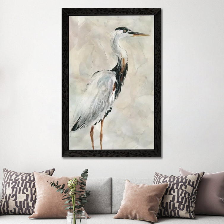 Crane at Dusk I by Carol Robinson - Painting Print on Canvas