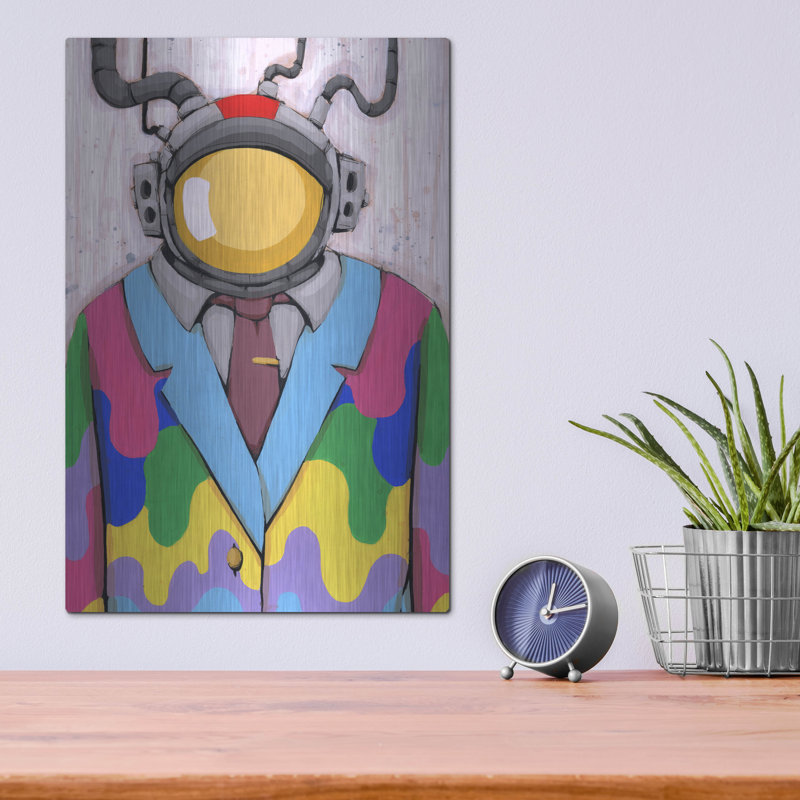 Trinx «The Dream Got Control» par Ric Stultz, mur en métal, H 16 po x l 12 po