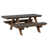 Coastal Grey Top/Antique Mahogany Base