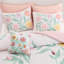 Ensembles de literie floraux, ensemble d'édredon 6 pièces en microfibre