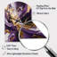 Mauve et or liquide Magic III - horloge murale asymétrique abstraite, horloge murale moderne-104240921