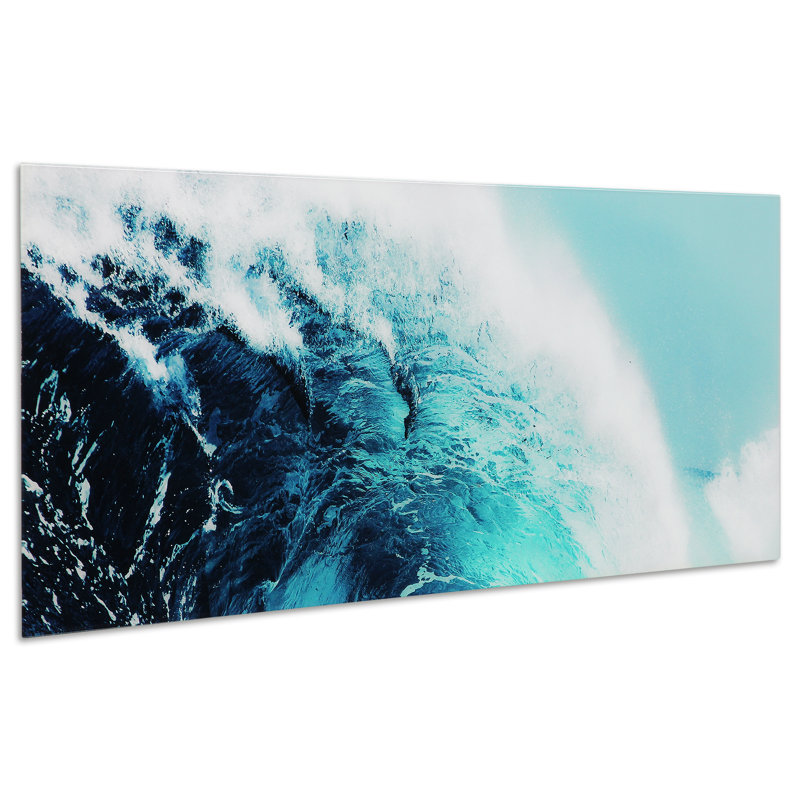 «Blue Wave I», impression sur verre trempé