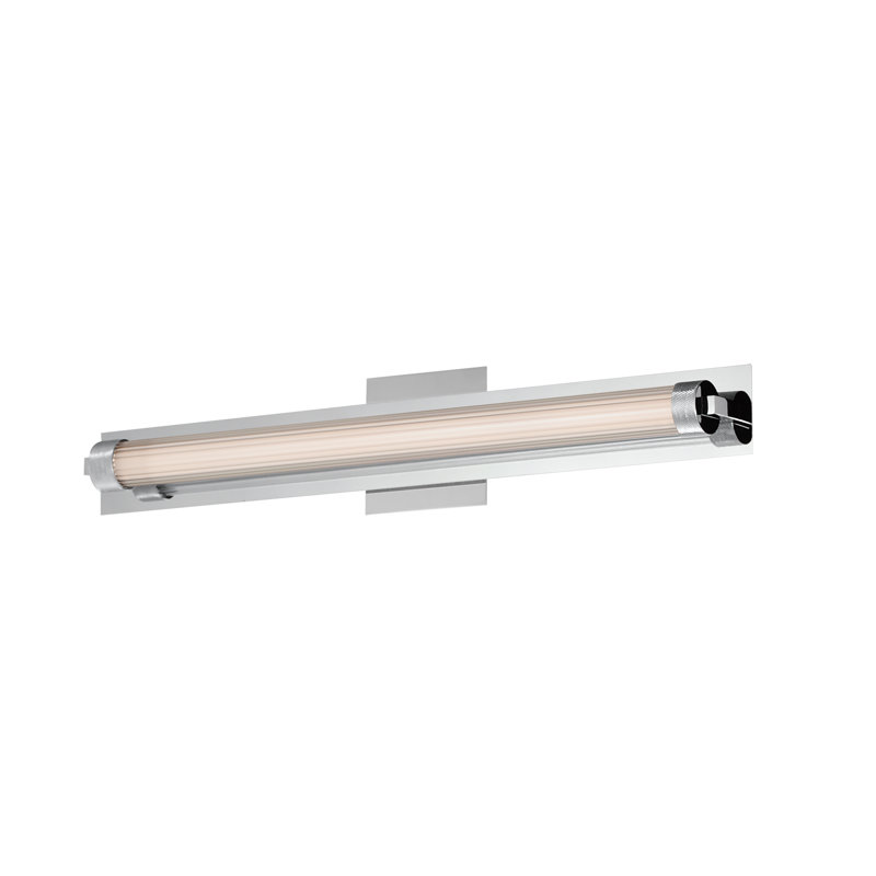 Applique murale encastrée DEL Delice, H 4,75 po x l 25,5 po x P 3 po, Chrome poli