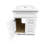 Chrisna D S R 30'' Single Bathroom Vanity Shaker Style Quartz Top Right Drawer-686626865