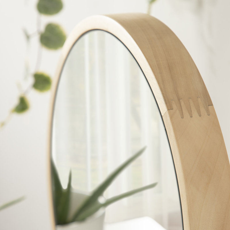 Miroir de table Ashten 17 po x 21 po avec cadre naturel