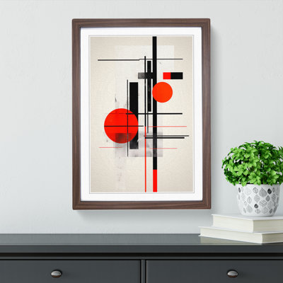 Minimalist Constructivism No.2 - Single Picture Frame Print on Wood