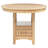 Light Oak Oval 60-inch Counter Height Extension Dining Table