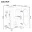 Meuble-lavabo de 20 po avec lavabo, meuble-lavabo avec tablette à deux niveaux, tablette réglable, bois massif et panneau de fibres à densité moyenne, noir