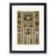 17th Century Pattern with Horses by Albert Racinet - Picture Frame Painting Print-55629355-55629356
