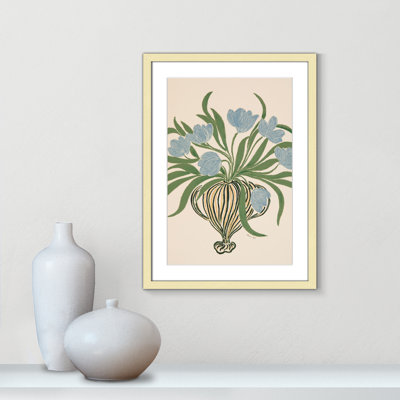 «La Poire Blue Tulips Print» par Camilla Bergqvist