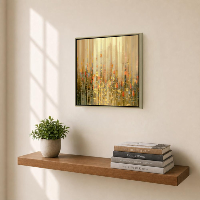 «Isaiah 42: 6 Light for the Nations» par Mark Lawrence - impression sur toile, 28" H x 28" W, Champagne