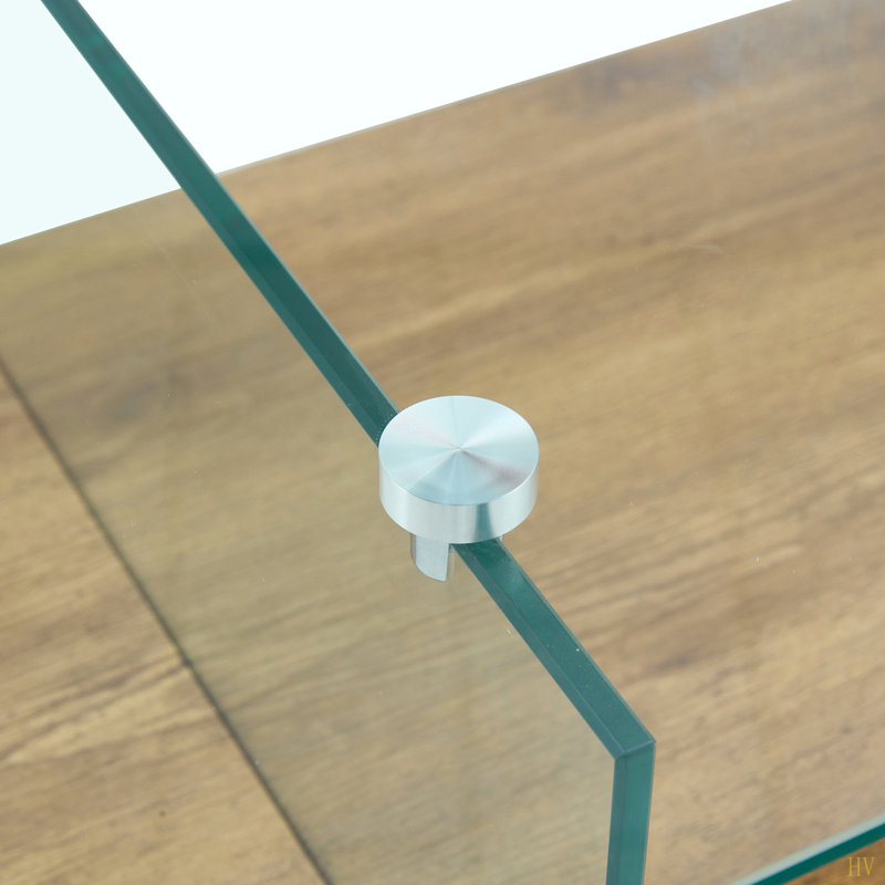 Table basse flottante Ectangular, Brun