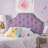 Purple Fabric Twin Headboard With Fashionable Diamond Stitch And Nailhead Accents Contemporary Button Details Nailheads-204719217