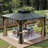 Double Roof With Aluminum Frame Patio Gazebo-110537908