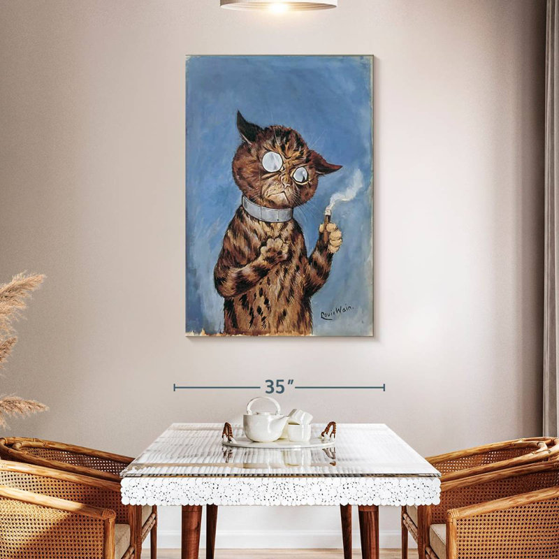 Ketti Cat With A Cigar, 48" H x 32" W