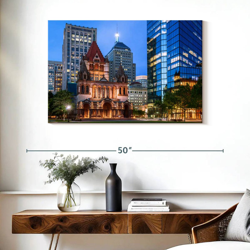 Église de la Trinité à Boston, H 26 po x l 39 po