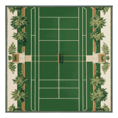 Tapis vert français lavable à la machine