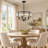Weston 4 - Light Dimmable Drum Chandelier Matte Black Dining Room Chandelier 