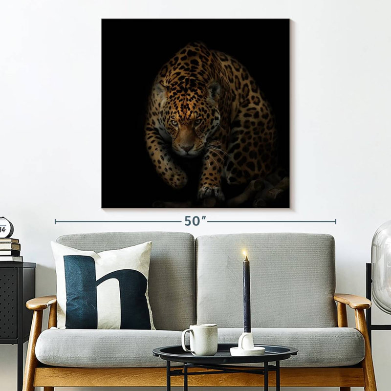 Crowle Prowling Jaguar, 33" H x 33" W