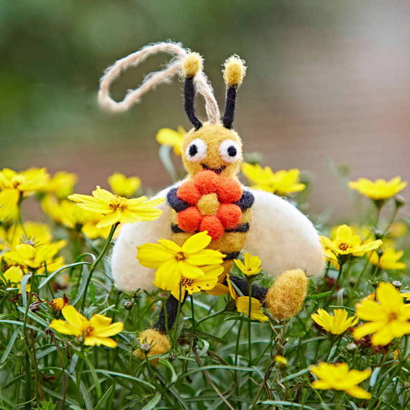 10cm Handmade Wool Hanging Figurine Ornament