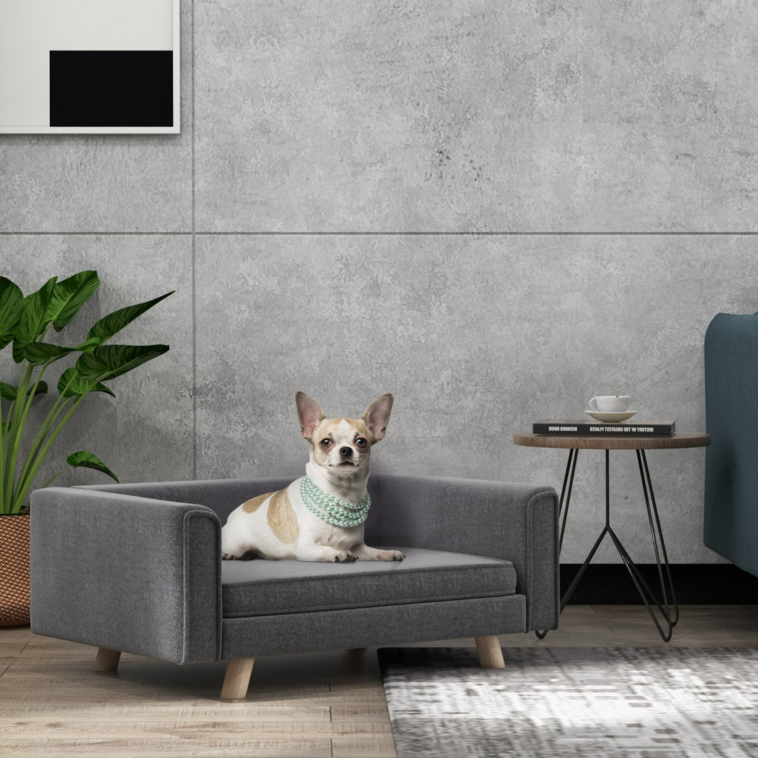 Hundesofa, Hundebett mit Erhöhtem Design, für kleine und mittelgroße Hunde