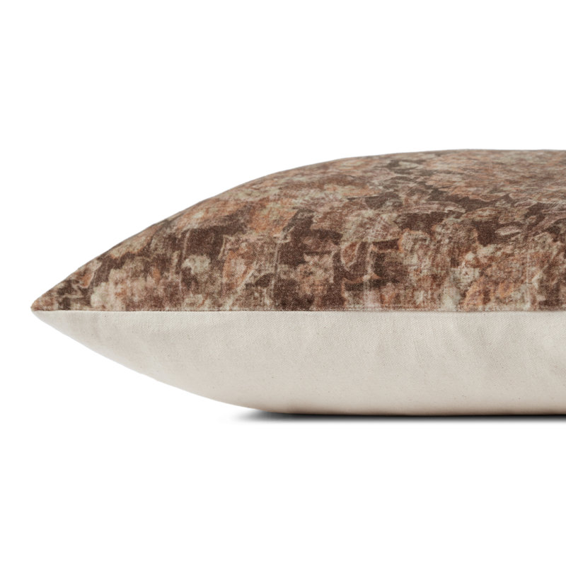 Bridgette Multi-Color Cotton 22" Square Throw Pillow