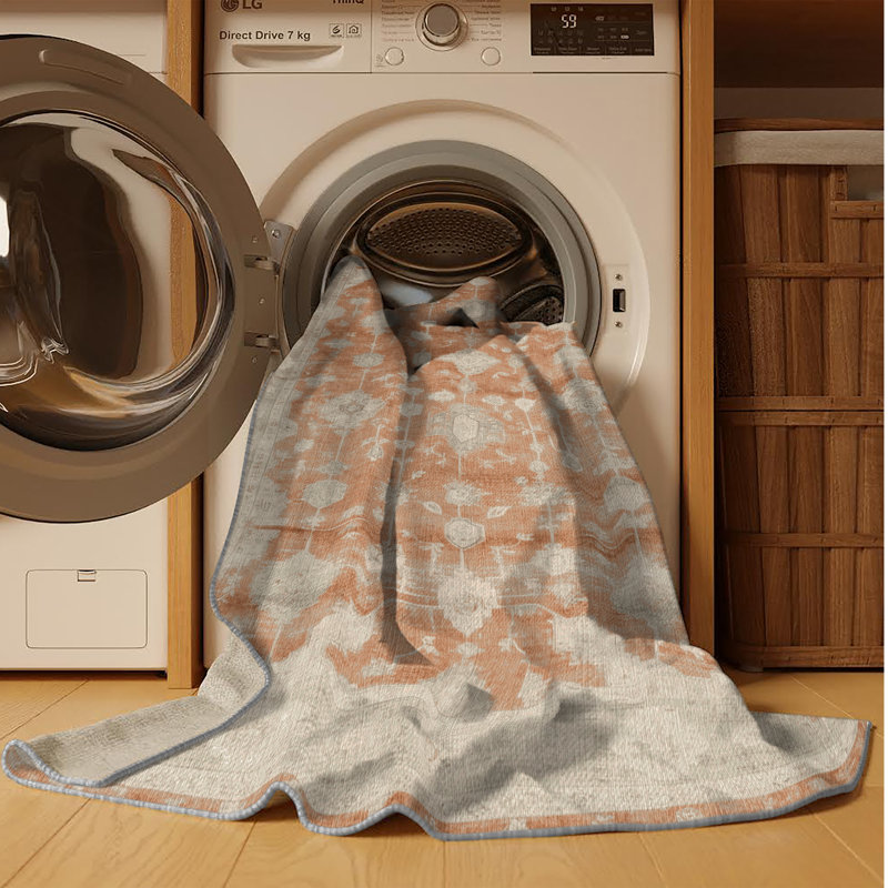 Tapis gris lavable à la machine
