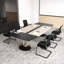 Office Chair With Lumbar Support Stationery Mesh Mid Back Computer Desk Chair With Sturdy Sled Base