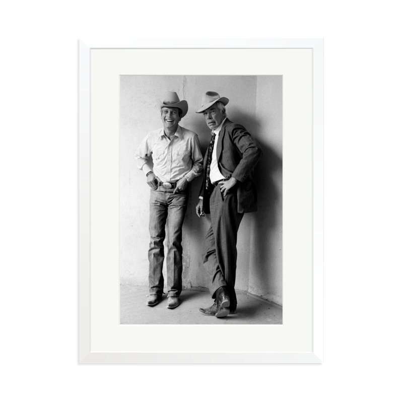 Paul Newman and Lee Marvin, White, 31" H x 23" W
