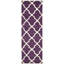 Tapis mauve / ivoire en laine Carolene-19273599