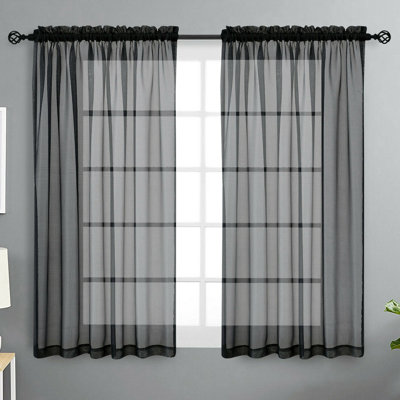 Rideaux transparents avec passe-tringle Dima