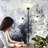 Dome Double Led Floor Lamp, Dimmable Super Bright Floor Lamp With 2 Reading Lamps For Living Rooms & Offices-1875570565