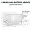 Lit de bébé convertible 4-en-1 Kalani-664487445
