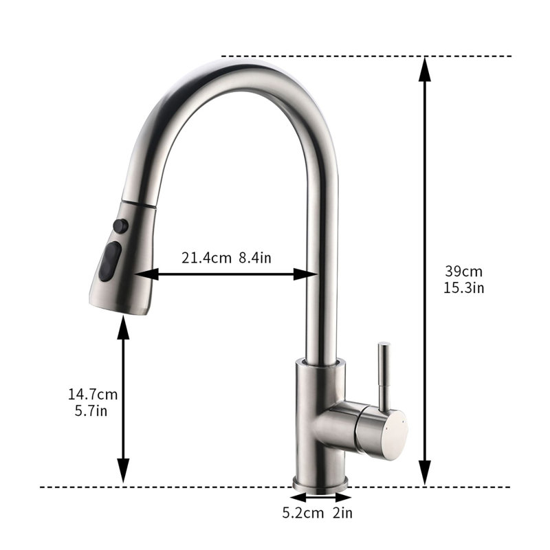 PENGFANG WORLDWIDE LLC Pull Down Kitchen Faucet