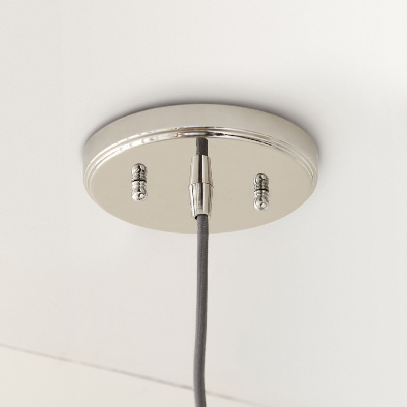 Luminaire suspendu en forme de goutte à 1 lumière , Nickel poli