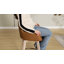 Tabouret de comptoir pivotant en cuir Ashwood-469968456