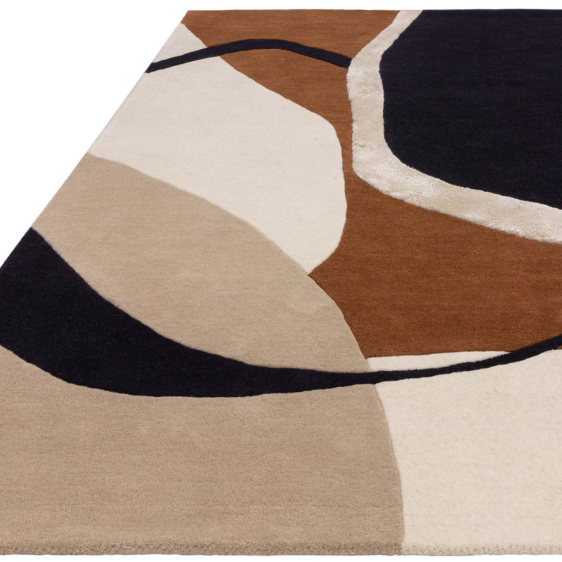 Corel Geometric Wool Hand Tufted Area Rug, Rectangle 200 x 290cm