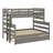 Wood Bunk Bed With Trundle-1183494087