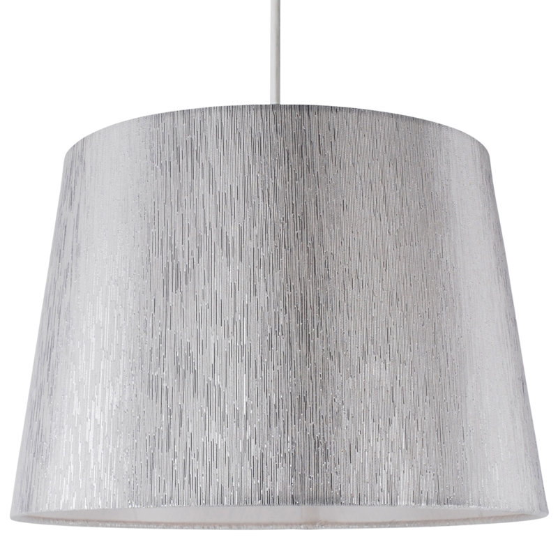Chilka 21 cm H Lamp Shade ( Clip On ) in Silver