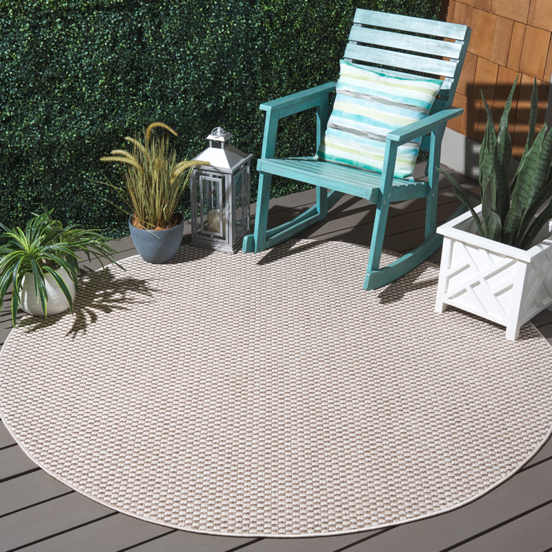 Tapis intérieur / extérieur en sisal Ailbe, Rond 6 pi 7 po