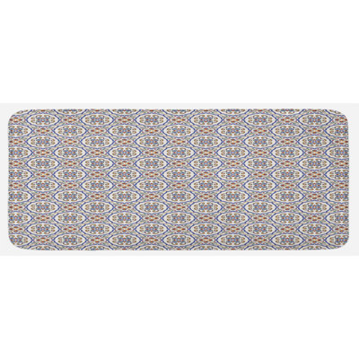 Global Inspired Solid Color Synthetic Kitchen Mat