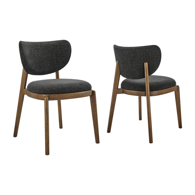 Ensemble de 2 chaises de salle à manger Fenwick, Ébène