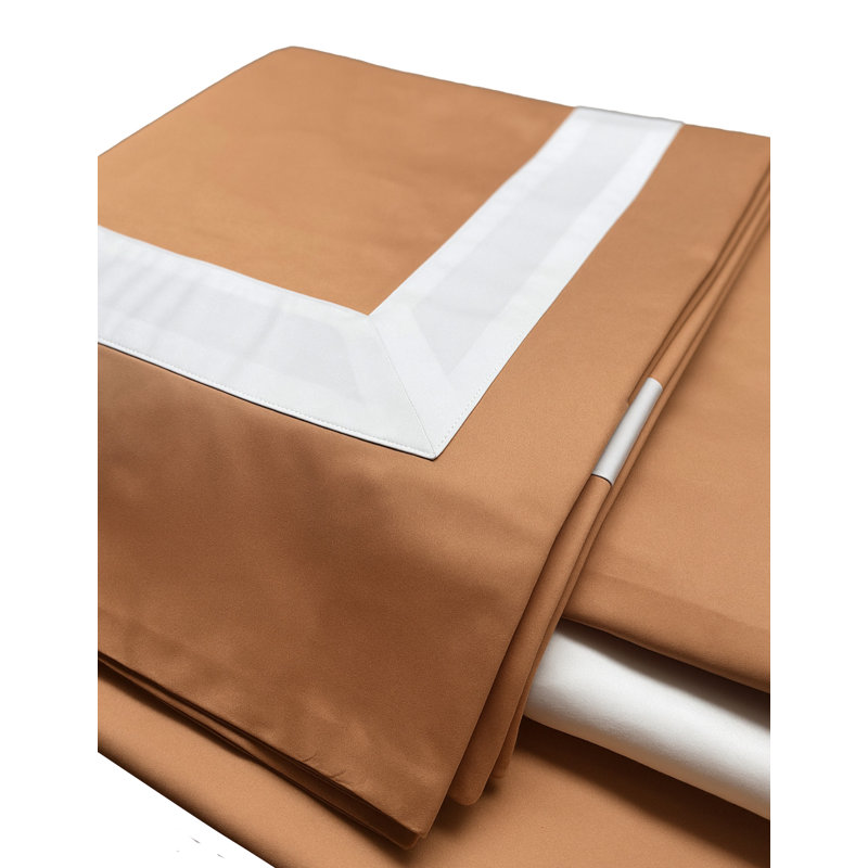 FIRENZE STD SHAM SIENNA WITH WHITE INSERT, Rectangle 21"H x 27"W,  White Sienna
